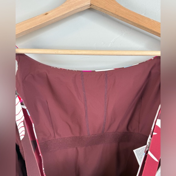 NWT Athleta Hermosa One Piece Swimsuit Hero Bloom Decadent Chocolate Medium - Picture 8 of 11